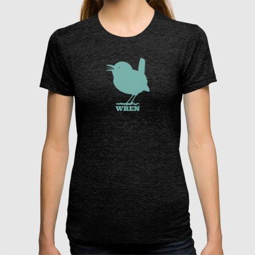 New WREN design in my Society6 & Redbubble shops.  T-shirts, stickers, totes, mugs & more.