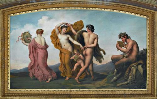 Nymphs Dancing to theSound of Pan’s FluteAnne-Louis Girodet-Trioson(French; 1767–1824)1814–17O