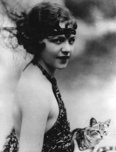  Silent screen star, Helen Darling with kitty, porn pictures