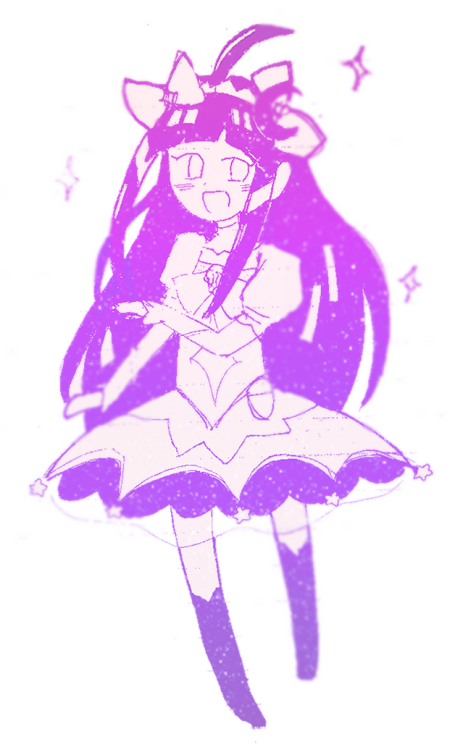 i cant catch up with star twinkle because its pretty and i always get distracted drawing the girls o