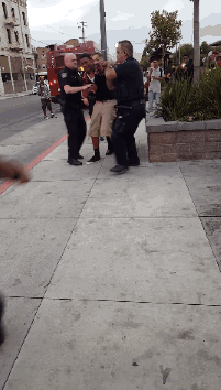 micdotcom:   Video shows 9 California officers beating a teen after jaywalking 