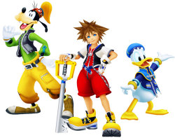 keybladesoras:  The Trio + Kingdom Hearts I,II, and III. 