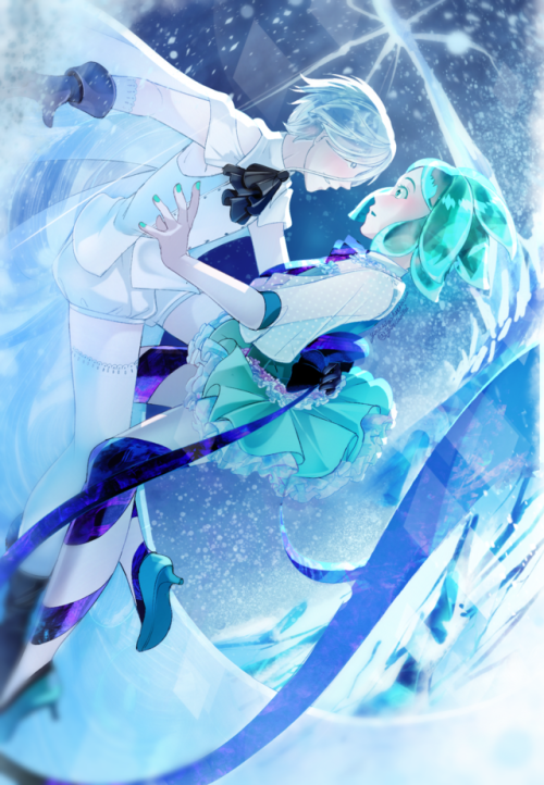 If only for a season&hellip;(Antarcticite and phosphophyllite)(Land of the lustrous) 