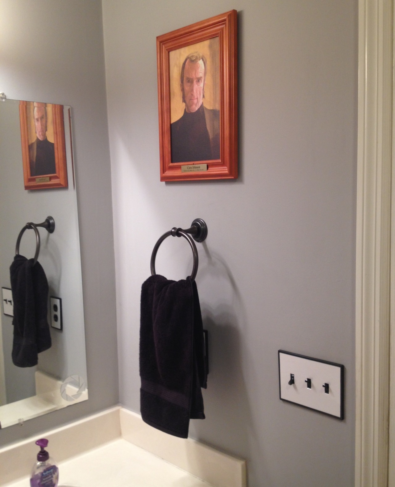 vivalassegas:  The Portal-themed guest bathroom is almost complete! I installed a