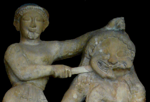 Perseus and Medusa* temple C, Selinunte (Sicily)* 6th century BCE* Museo archeologico regionale di P