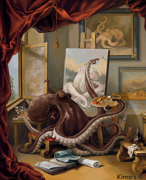 apolonisaphrodisia:  Art-octopus by Kim-KD  Yes!