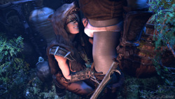 huggybear742: Skyrim - Potion of Frenzy [CLEAN]   Ellie the Barbarian tests the old adage “Once you go green…”   