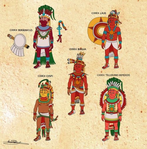 Codex dress-up - TonatiuhThis series is a study that attempts to recreate the outfits assigned to in