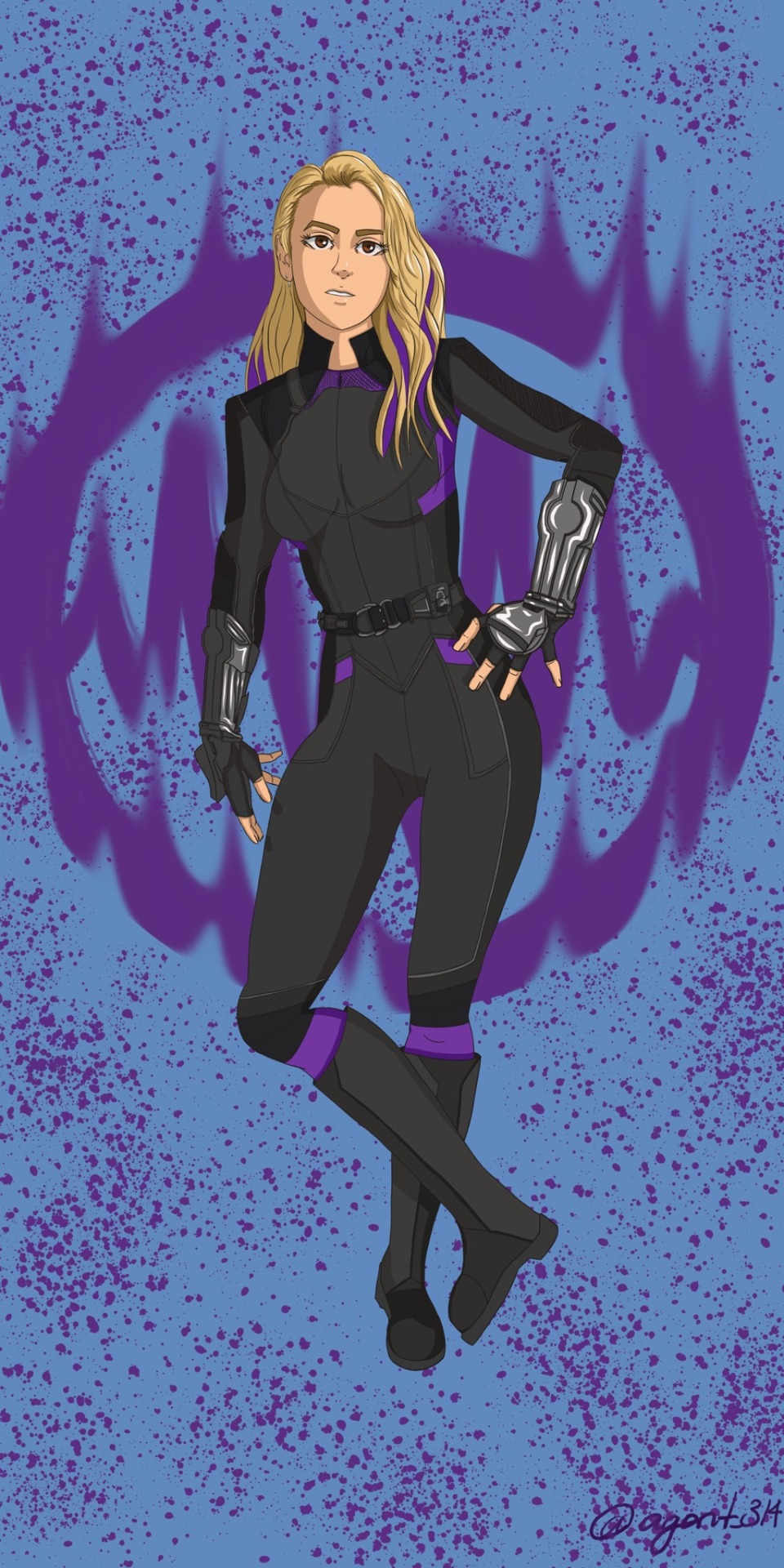 Daisy Johnson! Tried To Give Her A Cool Background- I Think I Need To Work On My Background Drawing Skills