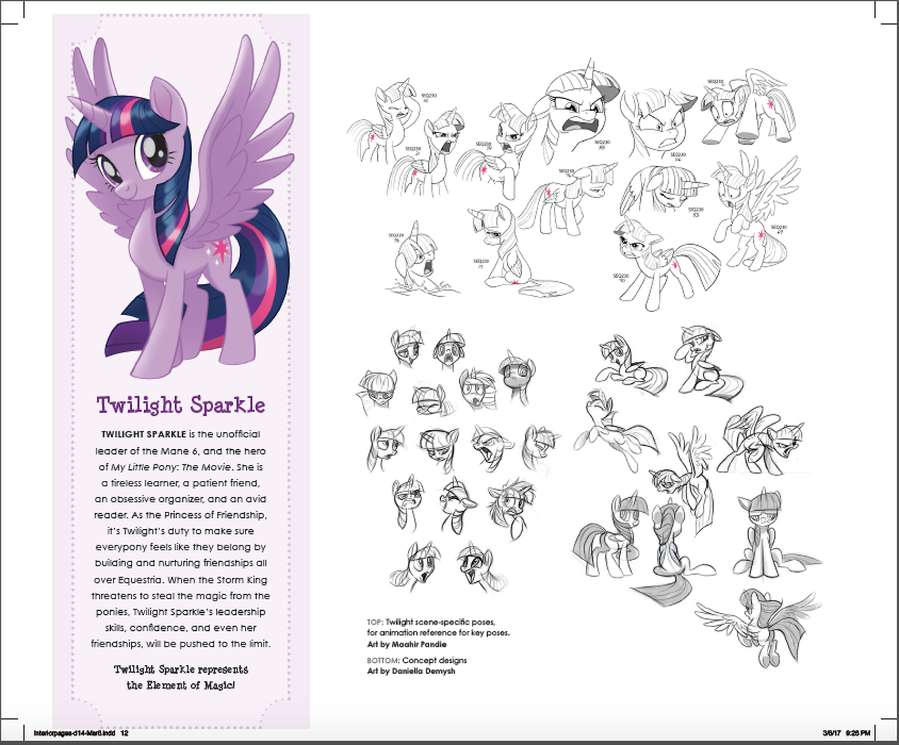 texasuberalles: Mane Six designs from the upcoming The Art Of My Little Pony: The