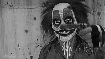 Clown mask by Immortal Masks.  Please keep caption 
