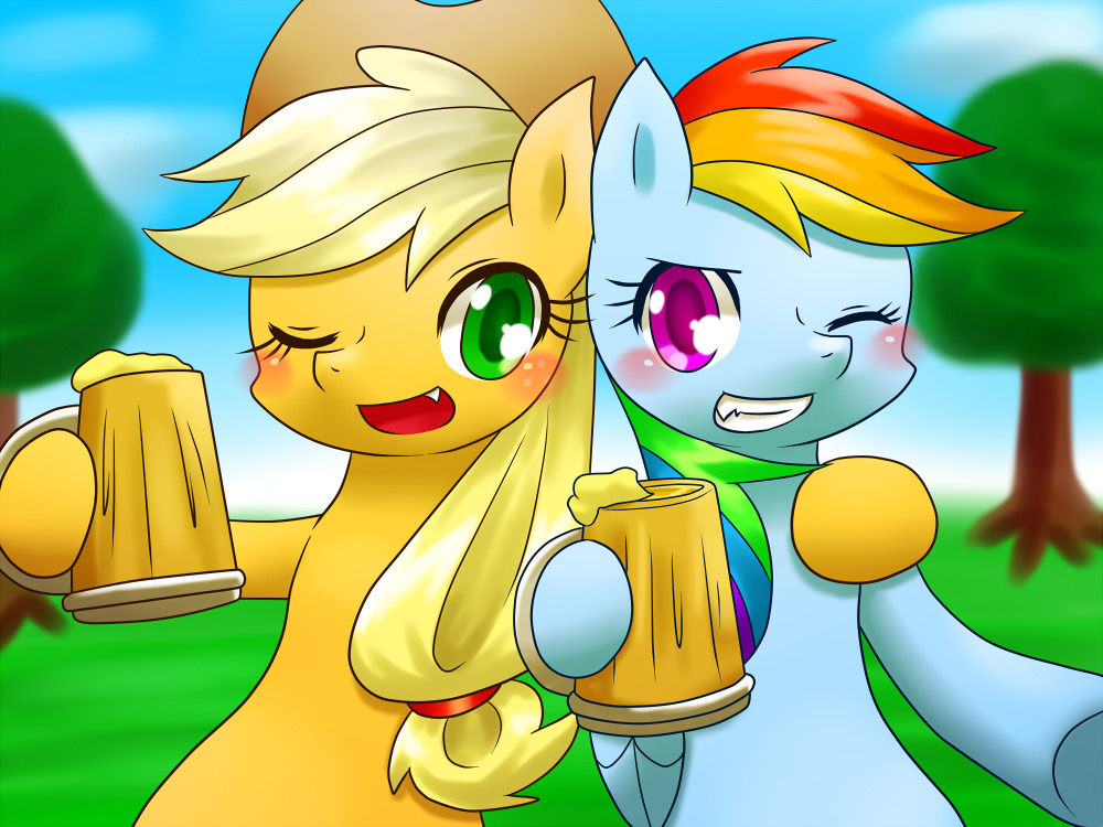 mlpfim-fanart:  Apple cider by Hashio  &lt;3