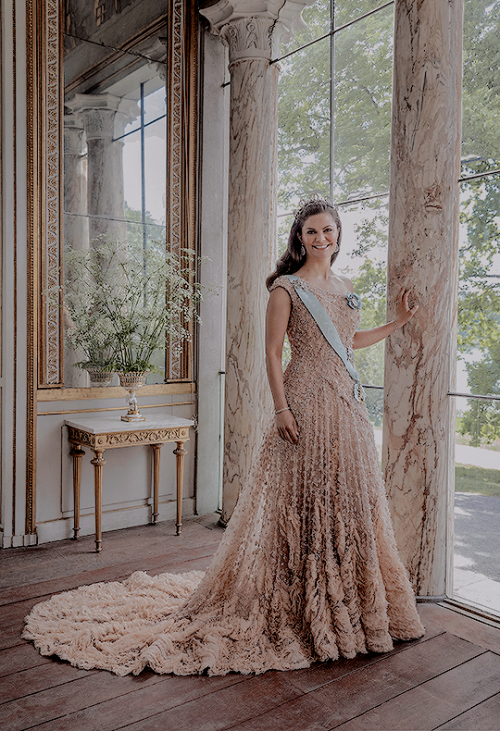 New pictures of Crown Princess Victoria have been released by the Swedish Royal Court, marking her 1