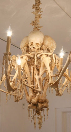 &ldquo;bare bones&rdquo; chandelier