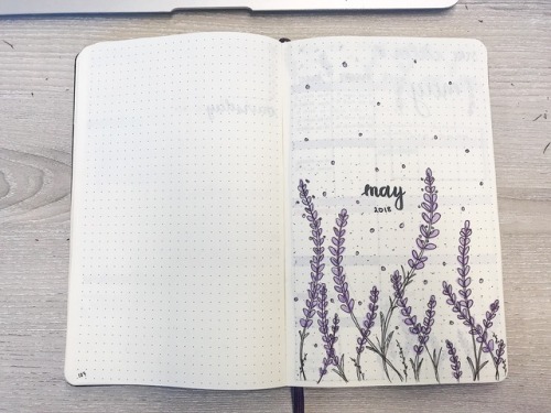 05/06/2018My May bullet journal set up, aesthetics from Amanda RachLee! It includes some random math