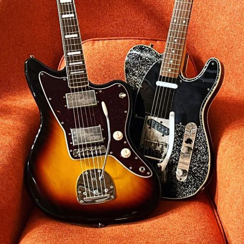 Fender Japan, you crazy. Couple of wild ones here with a CuNiFe Wide Range-equipped Jazzmaster (from