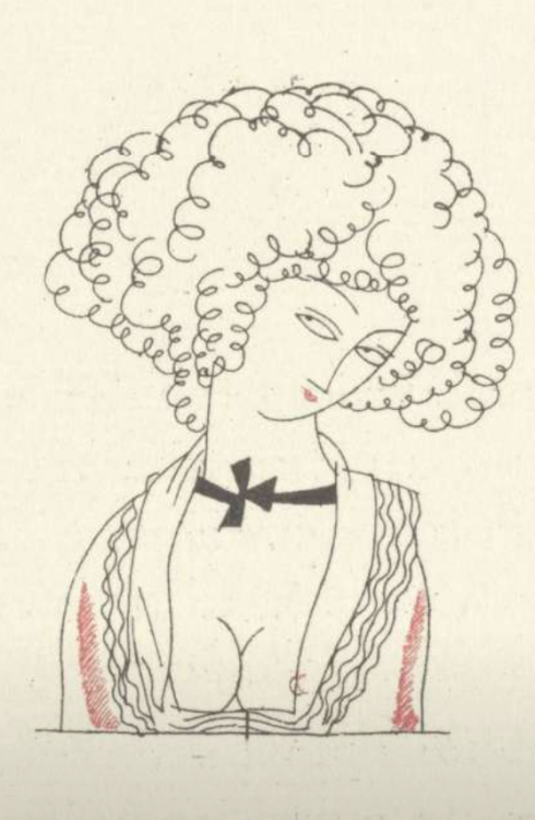 Gazette du Bon Ton, 1922 - No. 10, pp. 290-291: Les GorgerettesDrawings by Charles Martin Rijksmuseu