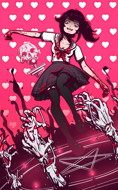 yu-yumihana: Yandere Sim fan art 