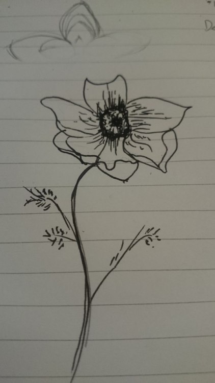 to-just-be-me:Drawing flowers while playing DnD.