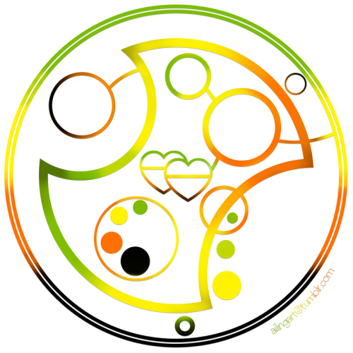 Pride in Circular Gallifreyan: Aromantic (ver. 2)