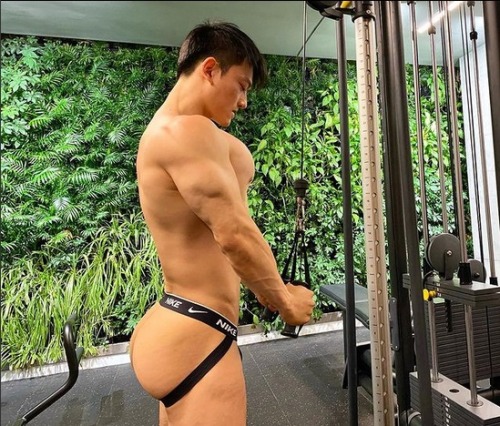 littlewhitesmall: Captain Yangpu with his super big pecs, ass and bulge