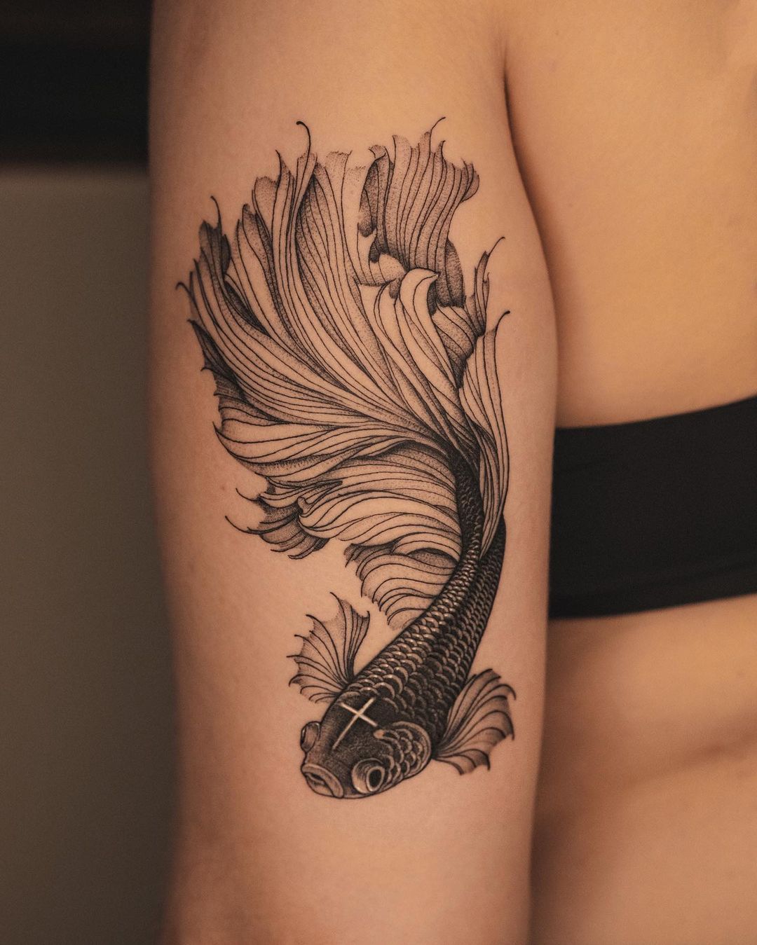 Betta Fish  Tattoo Abyss Montreal