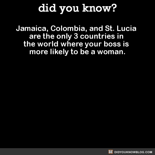 wavylikeoxtailgravy:  did-you-kno:  Jamaica, Colombia, and St. Lucia are the only