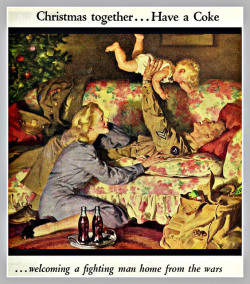 vintascope:  1945 coca-cola christmas ad by mcudeque on Flickr. 