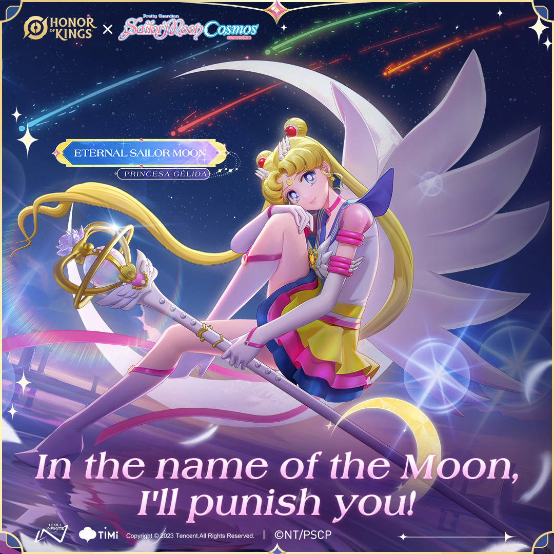 Honor of Kings terá crossover com Sailor Moon