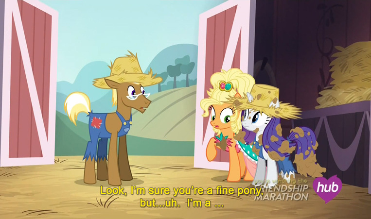 ficficponyfic:  pixelkitties:  Lesbian AJ 5ever  I’m glad I’m not the only one