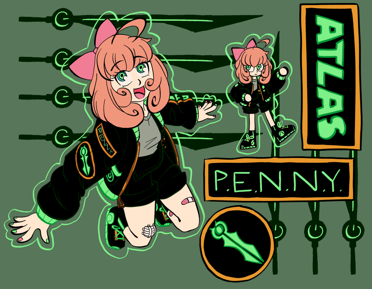 Arty Stuff Penny 2 0 But With A Cool Jacket And Overalls And
