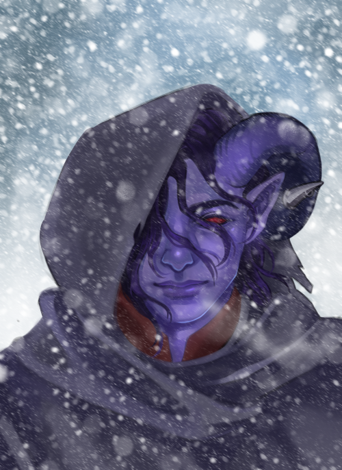 there you see a familiar purple skinned tiefling….