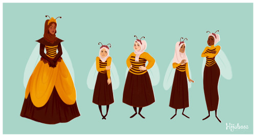 halmccoy:aaaliyaamj:Characters I’ve been working on for my Visual Development Portfolio. A “hijabi” 