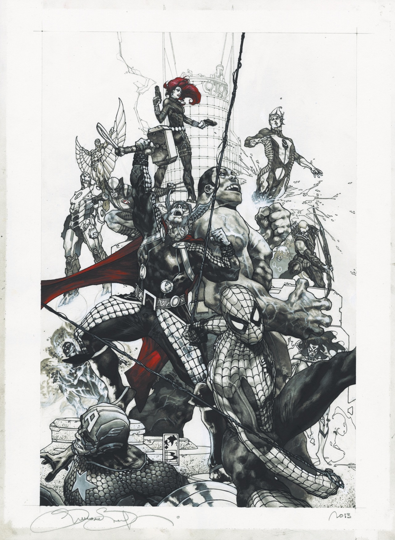 christiesauctions:  Simone BianchiAvengers Bande Dessinée et Illustration 