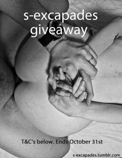 s-excapades:  s-excapades first ever giveawayMust be following and reblog this post. Do not remove caption. Women and couples only. Over 18’s. Ends October 31st. Winner will receive a £30 (เ) gift card for a store of their choice i.e Amazon, clothing