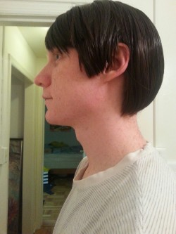 donnerdontcosplay:  I cut and styled Grahams Marco wig. Seeing as though it started off as a six dollar lump of synthetic hair I’m pretty proud of myself!  After spending two hours learning the finer details of Marco’s hairstyle, I have decided that