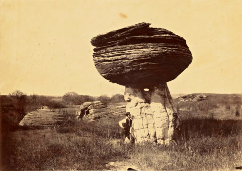 Alexander Gardner - Mushroom Rock on Alum Creek, Kansas, 1867.