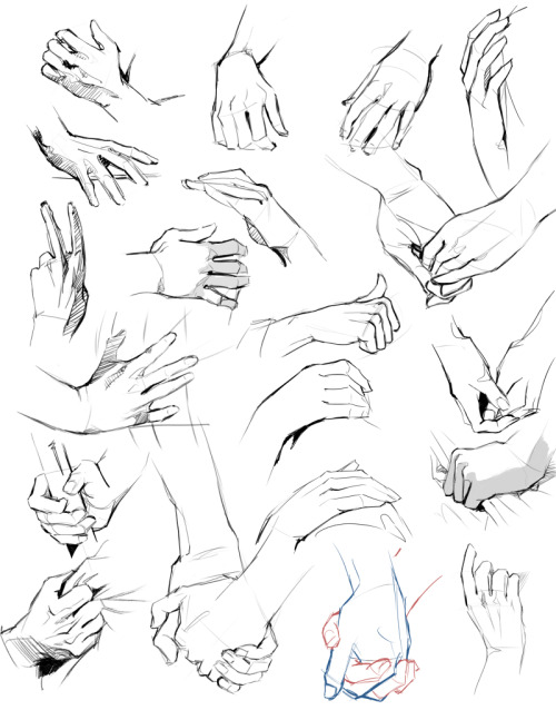 paintandfury:  *draws hands when I’m sad* 