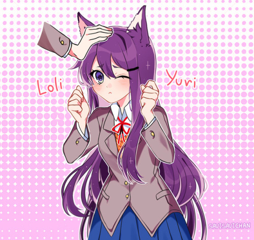 savisavichan: Excuse me my AU gay ship AU where Natsuki is adult and Yuri is loli ( ͡° ͜ʖ ͡°