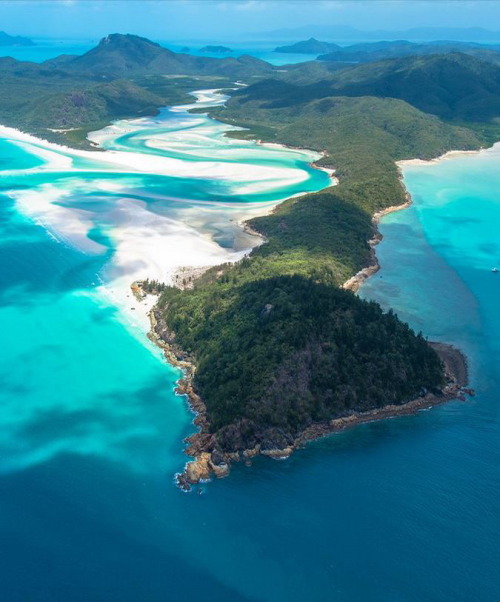 visitheworld:The Whitehaven Beach in Whitsunday Islands, Australia (by ncholet). 