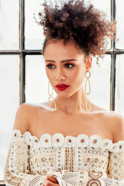 blondiepoison: Nathalie Emmanuel for Byrdie