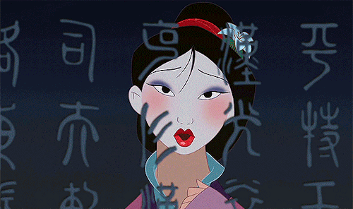 satoshiskon: When will my reflection show who I am inside? Mulan (1998) dir. Tony Bancroft, Barry Co