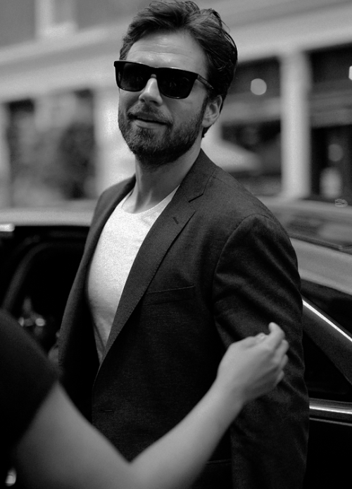 Sebastian Stan The HUGO BOSS Menswear SS18 Runway Show // 2017