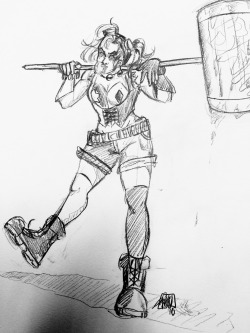 Oh yeah I did this Harley doodle during class