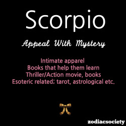 zodiacsociety:  Scorpio Gift Ideas 