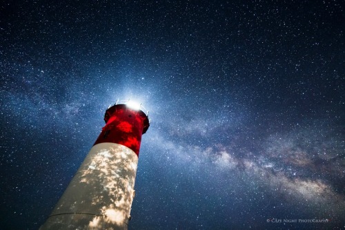 wapiti3: Nauset Galactic by Timothy Little A nearby spotlight shining through trees created this int