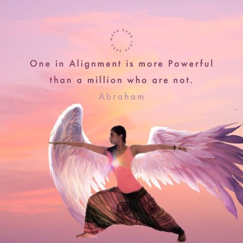 One in alignment is more powerful than a million who are not #abrahamhicks ♥️ . . . . . ♡ http://www