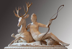 Gildedhistory:  Diana And The Stag  1550-1554 Jean Goujon 