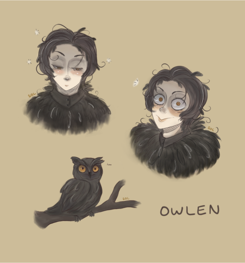 this is owlen; he’s an owl who is (usually) not an owl (click for a better quality)