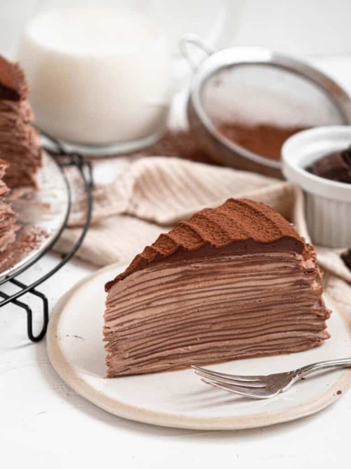 fullcravings:Chocolate Crepe Cake